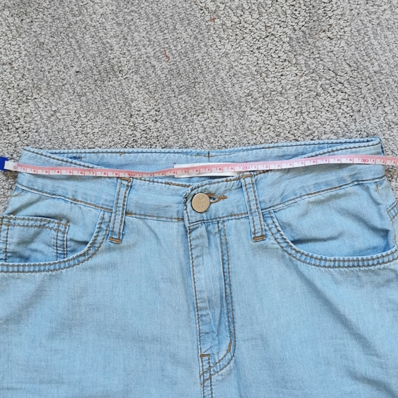 Free People style wide leg jeans pant - Picture 4 of 7